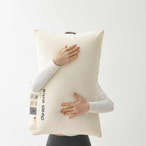 A pair of soft sleep aid pillow cores for single use, made of 100% cotton, suitable for five-star hotels, with a low profile design, specifically for neck protection
