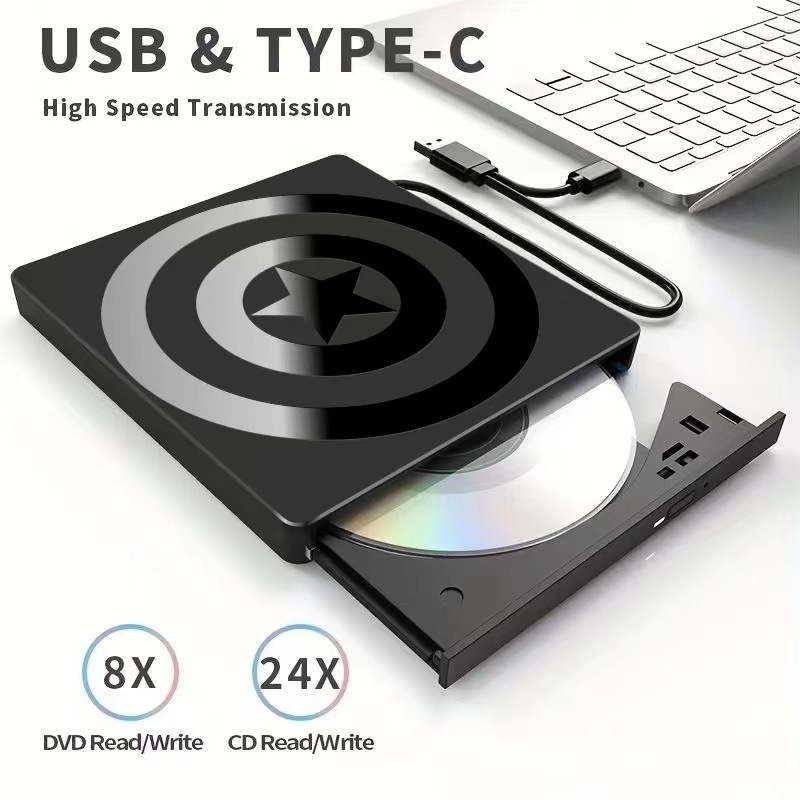 メーカー直販USB & type-c多機能外付けDVDレコーダーモバイルドライブレコーダー7 in 1ドライブ|undefined