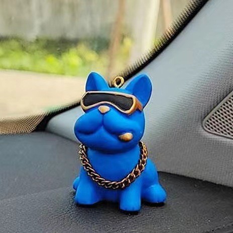 불독 싱글 인형-블루