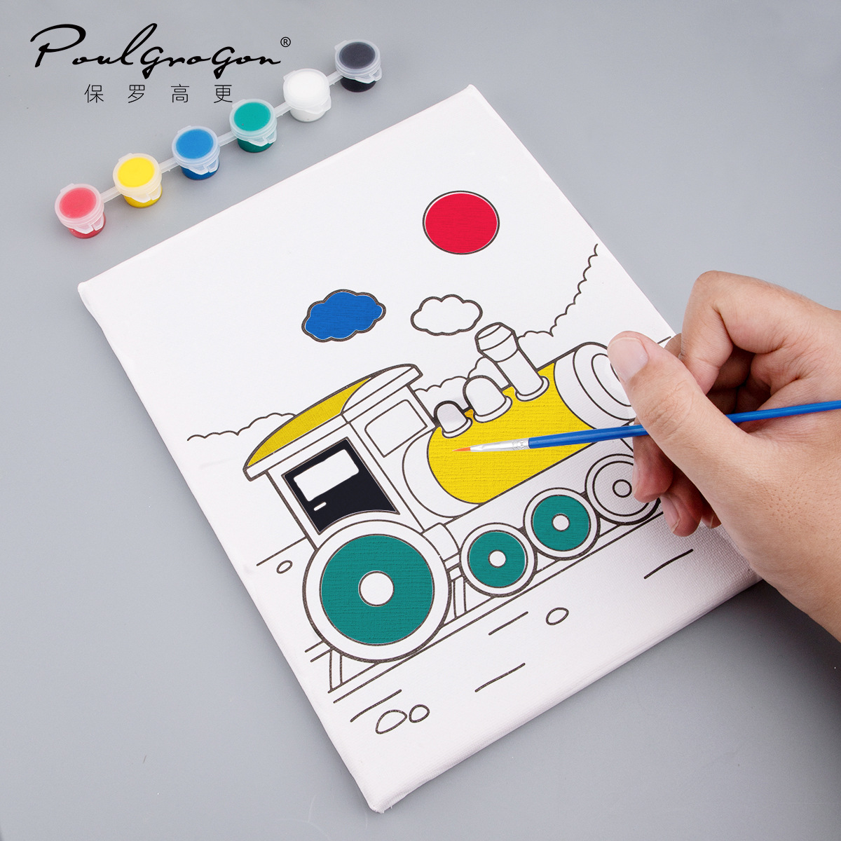 Marco de imagen Rompecabezas para niños Dibujos animados Animales Pintura de arte Graffiti Pintura acrílica de bricolaje Tablero de dibujo para colorear Pintura al óleo digital