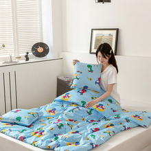 全棉办公室抱枕被子汽车两用卡通午休靠垫学生宿舍枕头折叠空调被