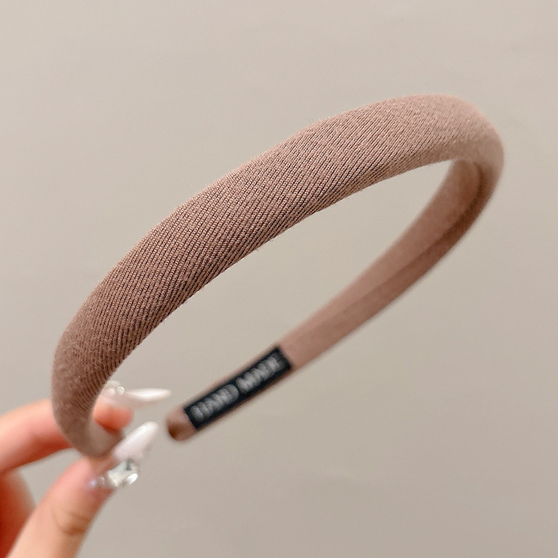 Brazo de cabello negro plegado para mujeres retro francés alto cráneo de borde ancho brazo de cabello de compresión para el cabello Bundle para el cabello fuera de la guarnición universal image 37