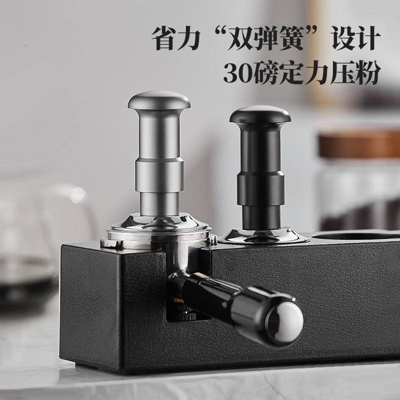 ステンレス製の定力式プレスパウダーハンマー イタリアンコーヒー用プレスパウダーハンマー器具 プレスパウダーハンマー 51/58mm シンプルデザイン|undefined
