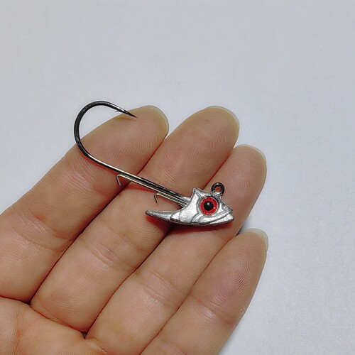 Root fishing anti-bottom hanging fish head hook lead hook fishing hook lead products metal bait lure lead hook 5g7g 