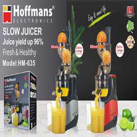 出口Hoffmans 慢榨机 635 Stailnless SteelSlow Juicer 0.12c