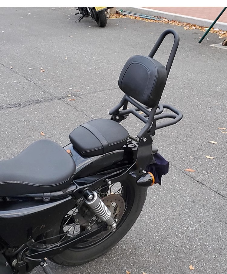 Muscle car Wolf suitable for Harley X48 backrest modified tail shelf rear tail frame tail wing curved bow backrest