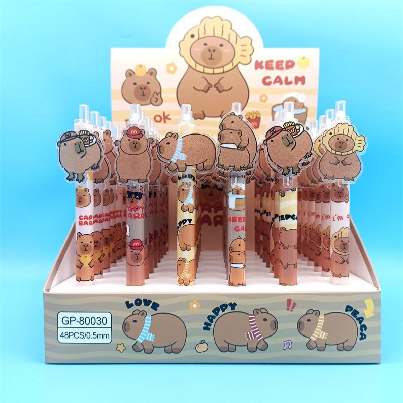 GP - 80008 miel Nieve Ice City parche pulsar lápiz móvil Kapibara Kulomi alto valor de la cara estudiante lápiz neutro 0.5