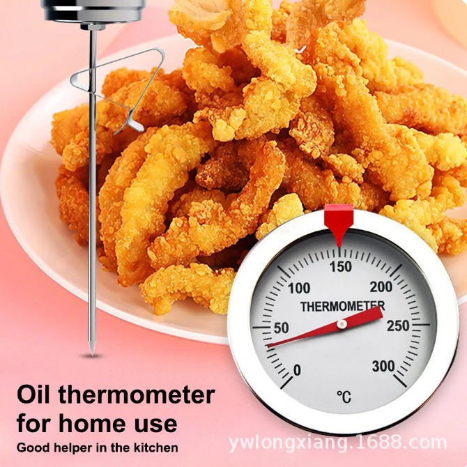 食品温度计 不锈钢 探针 金属表盘 直径52MM 厨房食品温度计