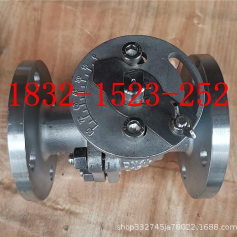 304不锈钢KQ41F-16P带刻度调节开度指针式法兰球阀DN152025324050