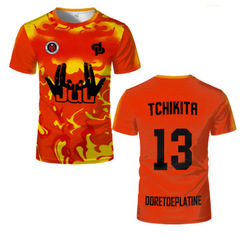 夏季 Maillot JUL 球衣 Tchikita Youth 快干 3D 打印 T 恤男士
