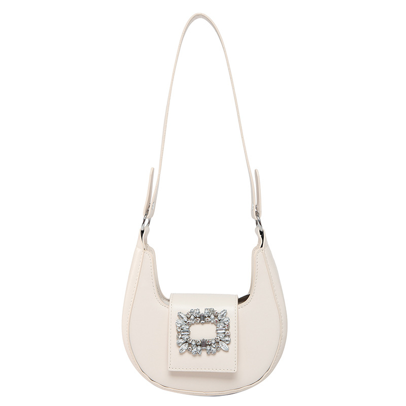 Bolso de moda para mujeres de viaje 2025 nueva moda de gran capacidad de textura media luna bolsa de moda personalidad de hombro inclinado bolso inferior