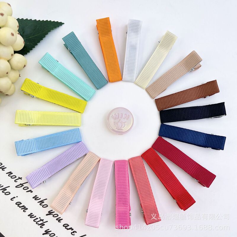 Candy color 5cm3.5CM double fork cloth half cloth duck bill diy jewelry accessories headdress hair accessories