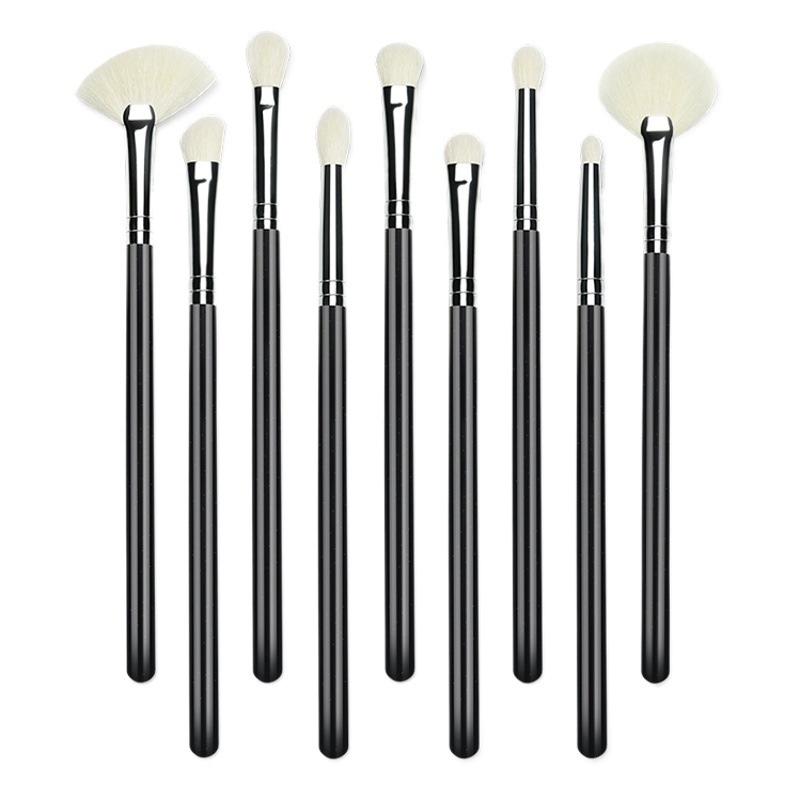 Cepillo de sombra de Nariz de lana cepillo de sombra lateral de Nariz de cabeza redonda herramienta de belleza portátil solo cepillo de maquillaje pelo de animal