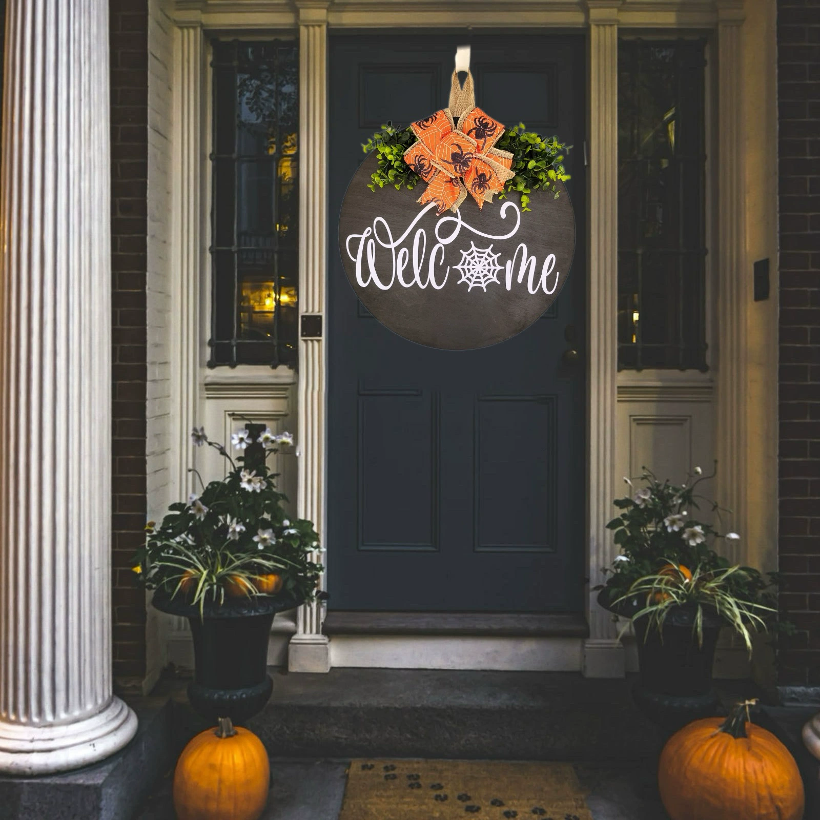 Трансграничные новые черные пауки приветствуют номер дома