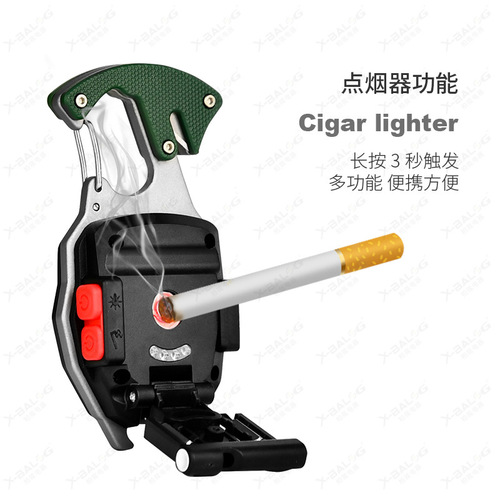 USB charging keychain light Mini high-power flashlight COB inspection light bottle opener outdoor emergency work light