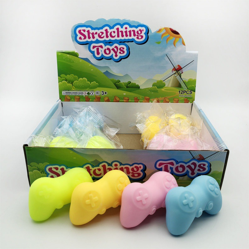 New handle pinch le creative game handle soft glue flour rebound toy foreign trade wholesale new exotic toy