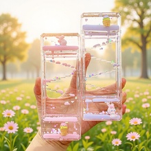 抖音网红同款冰淇淋兔子油滴摆件创意计时入油沙漏新奇特解压礼品