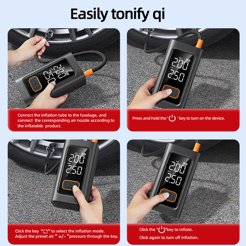 [N1] Cross-Border Automotive Emergency Starting Power Supply and Air Pump All-In-One Device, Multi-Functional Car Starting Power Bank