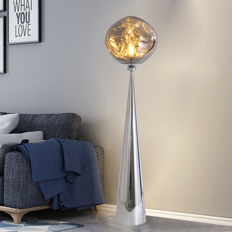 Post-modern floor lamp simple bedroom bedside creative light luxury living room model room vertical ball lava vertical lamp Post-modern floor lamp simple bedroom bedside creative light luxury living room model room vertical ball lava vertical lamp