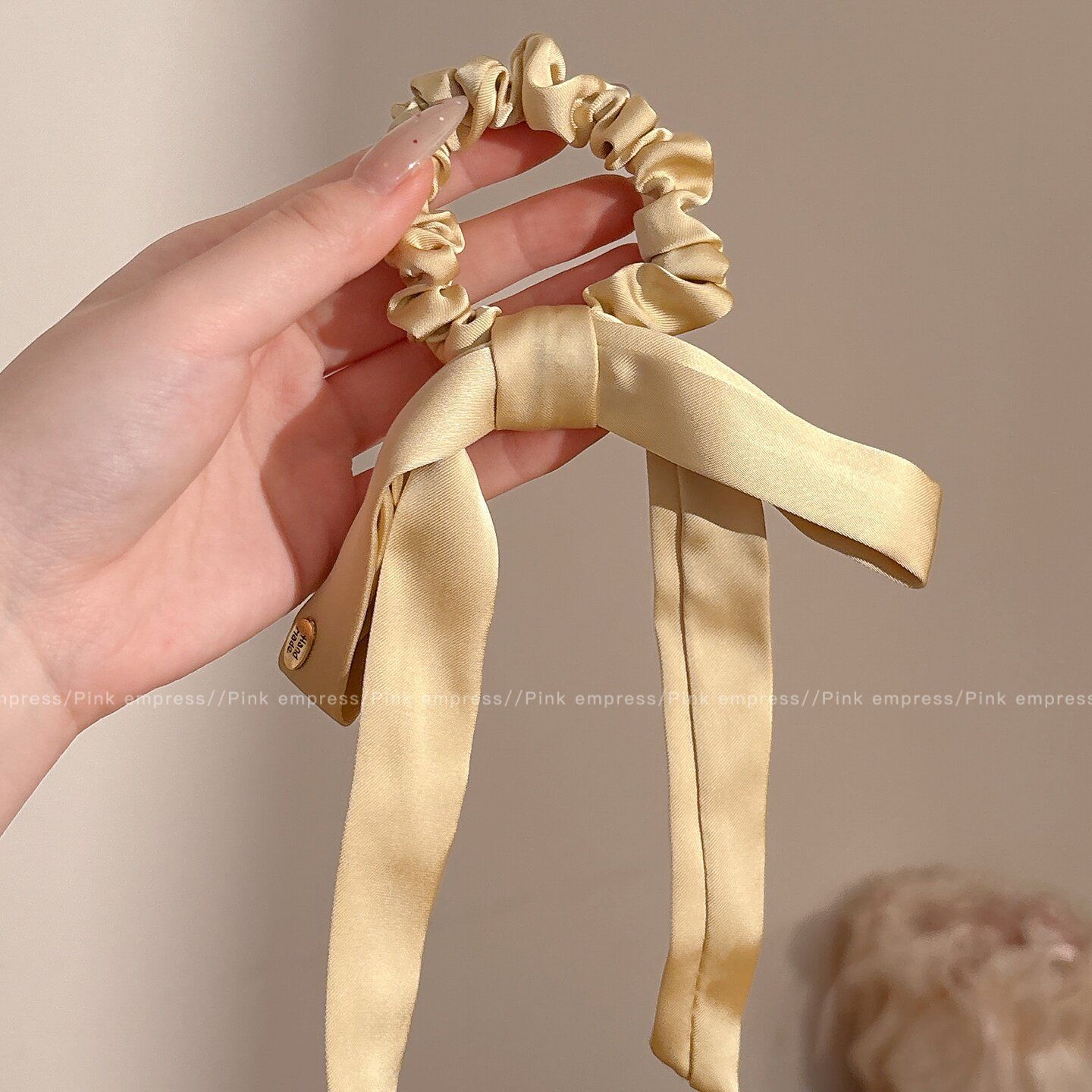 Anillo para el cabello de intestino grueso de gran tamaño coreano, bufanda cuadrada de alta calidad femenina, cuerda para el cabello, banda elástica y duradera, flor de viento perezosa