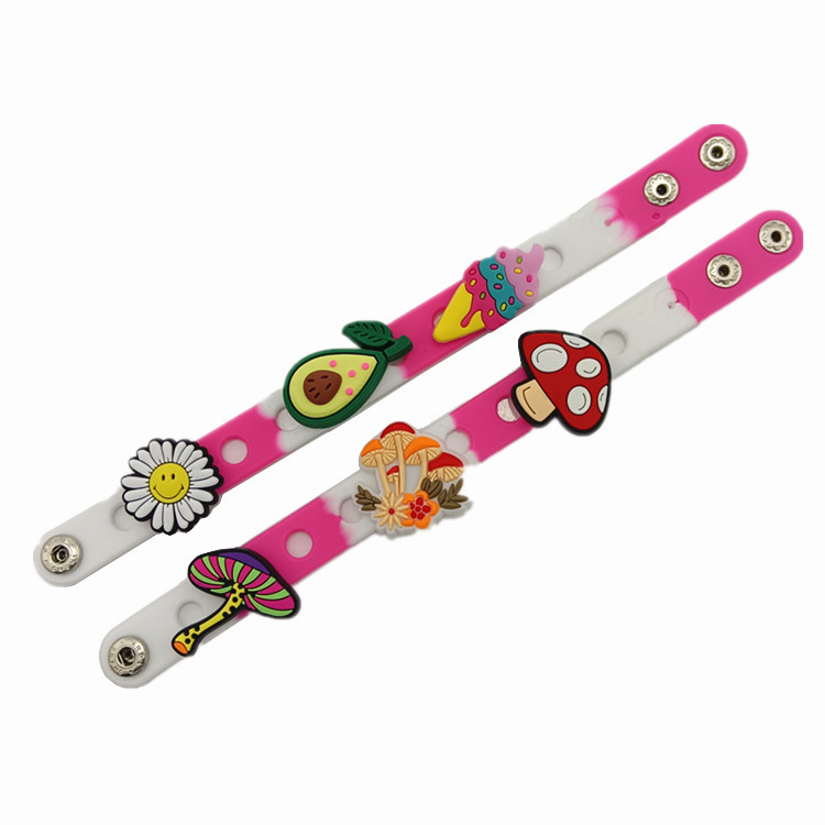 Pulsera de Silicona Desmontable con Muñeco de Dibujos Animados