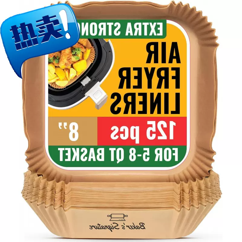 Air Fryer Paper Liners, 125Pcs Air Fryer Disposable Liners,