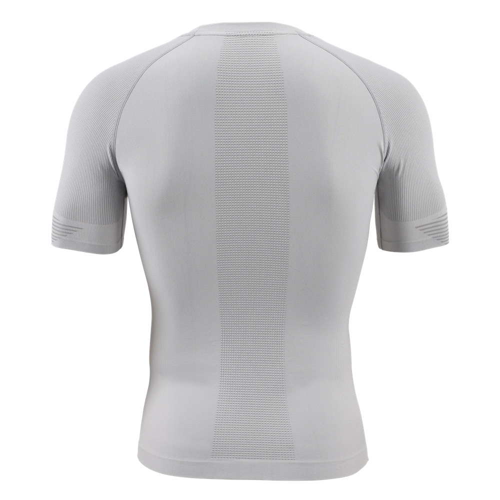 Camiseta Deportiva de Cuello Redondo y Manga Corta de Secado Rápido y Transpirable para Running y Fitness