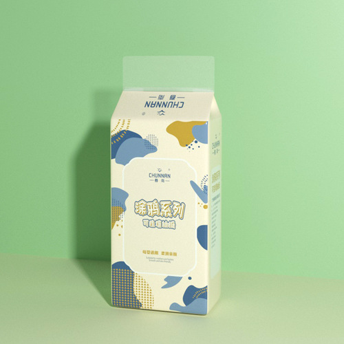 Spring South Wall-mounted Tissue Paper 1280 Sheets, Suspension Napkin Paper for Bathroom Toilet Paper, Natural Wood Pulp 4-Ply