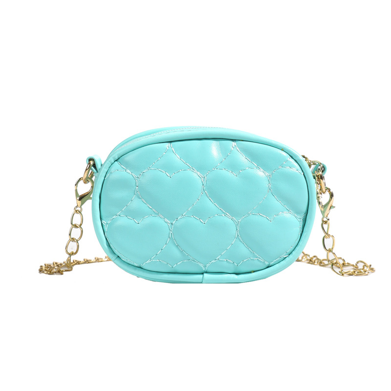 Dolce amor niña bolso de hombro bordado de moda, bolso de cadena para hombres y mujeres, bolso de cambio mini para niños