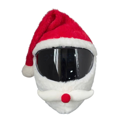 Head Accessories Motorcycle Unicorn – Dəbilqə (Kaska) aksesuarları - red-santa-hat