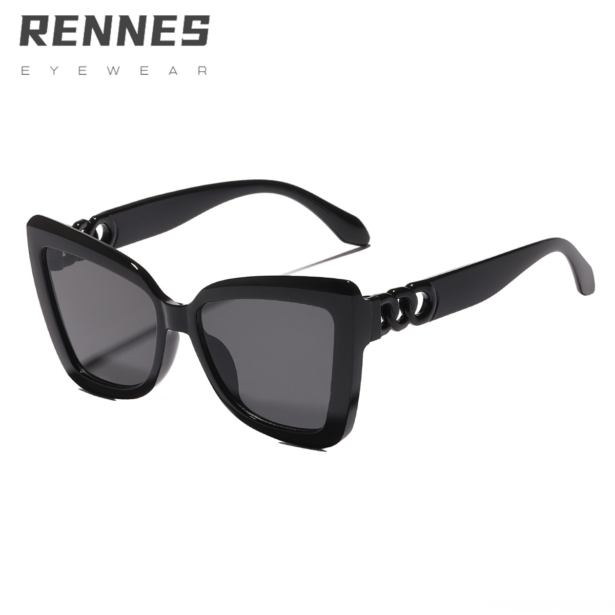 2022 nuevo estilo Chanel gafas de sol de protección solar retro artístico gran marco gafas de sol cara grande adelgazamiento 97119