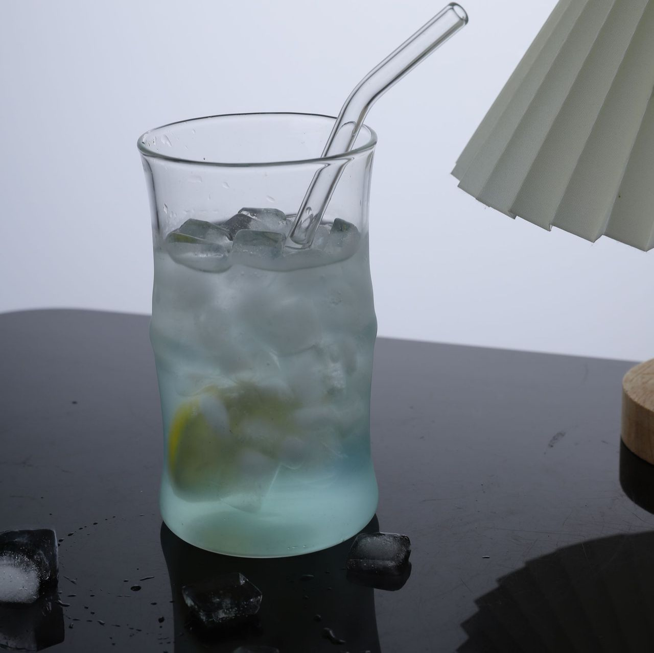 High Borosilicate Glass Iced Americano Mug For Cold Drinks_voghion.com