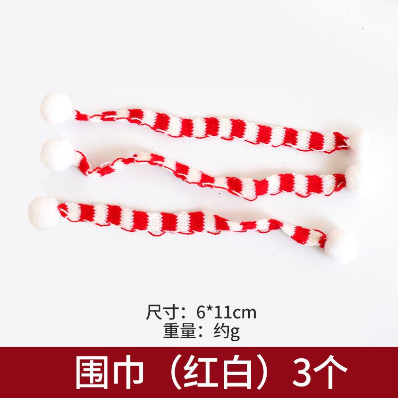 Navidad de peluche lana felt guantes bufandas sombreros de Navidad joyas decoración navideña colgante árbol de Navidad al por mayor