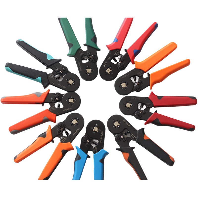 Suministro transfronterizo alicates de prensado manual multi-funcional ve1200pcs tubo tipo frío presión cableado terminal prensar alicates