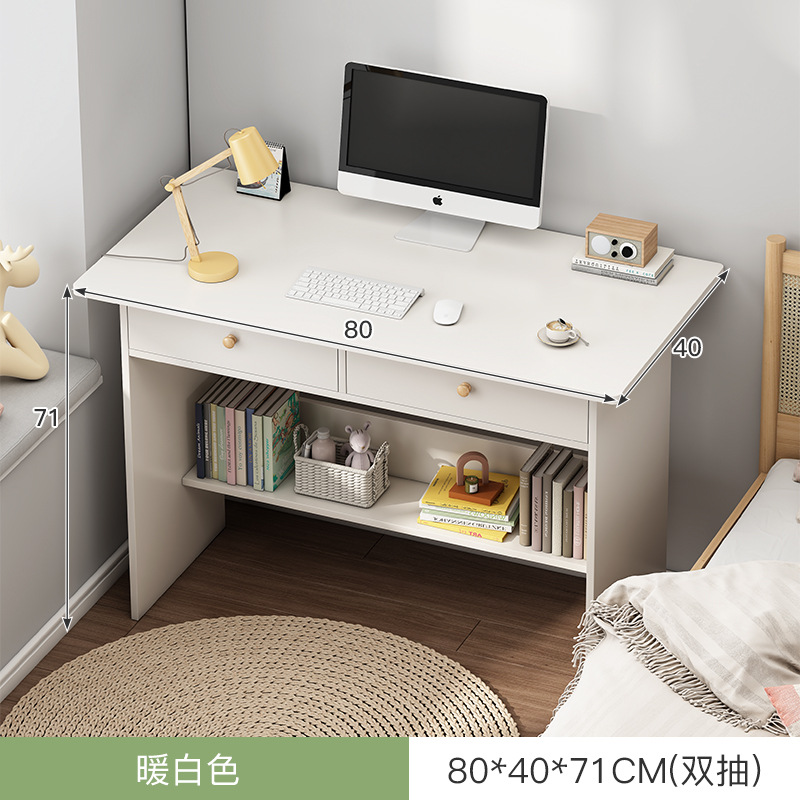Escritorio de la computadora escritorio del hogar Escritorio de oficina con cajón simple chica moderna dormitorio estudiante Escritorio de escritura y aprendizaje