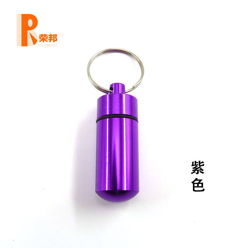 Botella de medicina para exteriores, botella colgante de aleación de aluminio, mini contenedor de medicina impermeable, botella de pastillas portátil, almacenamiento práctico, impermeable y a prueba de humedad image 13