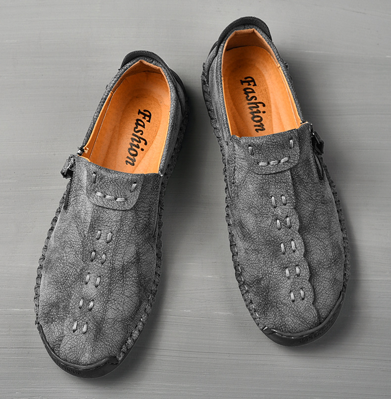 Chaussures de mariage décontractées à bout pointu et imperméables en cuir verni pour hommes_voghion.com