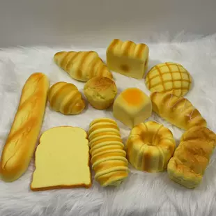 Мини-слаймы: хлеб торт чёрная кукла медленный возврат