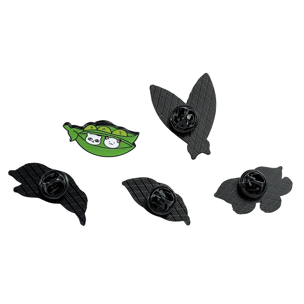 6g Weight Brooches Classification Casual, Daily Occasion Alloy Material Cat, Pea Pattern Unisex Gender Enamel Design Cute Style Cute Pin Cat Pea Alloy Enamel Unisex Brooches 15