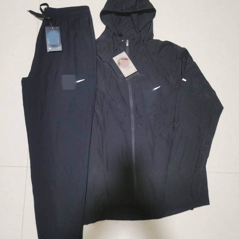 Quick-Drying Ribbed Single-Layer Dd4747+4834 Combination Set Cross-Border Foreign Trade Purchasing Wholesale Casual Sports Windproof