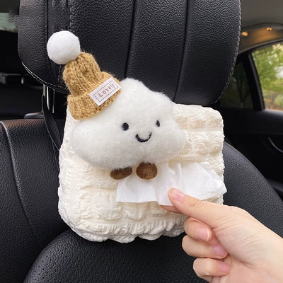 Bag Cute Cloud Female Car, Car tissue box/set