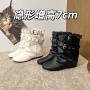 新款高跟圆头秋冬短靴子