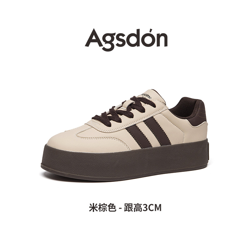 Zapatillas de entrenamiento para mujer Augusden 2026, nuevas zapatillas deportivas casuales retro de suela gruesa para primavera, modelo Melard A-Gan.