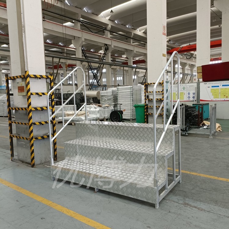 铝合金维修梯操作平台移动平台登高梯移动登高梯铝合金移动梯