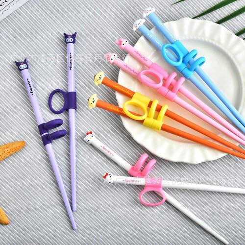 Kulomi Children's Tableware Chopsticks Box for Labeling Baby Food Chopsticks Practice Food Grade Cute Cartoon