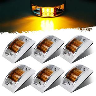 High-Brightness Chrome-Plated 12Led Truck Side Light 12Led Bridge-Shaped Signal Light Ebay Amazon Hot Cross-Border Export