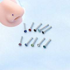 New small nose nail sticker magnet super flash pierced nose earrings earrings female personality niche jewelry nose nose nail
