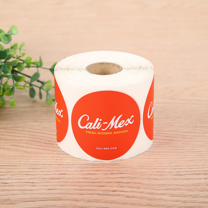 不干胶贴纸防水LOGO标签彩色封口贴商标打印异形贴纸印刷批发