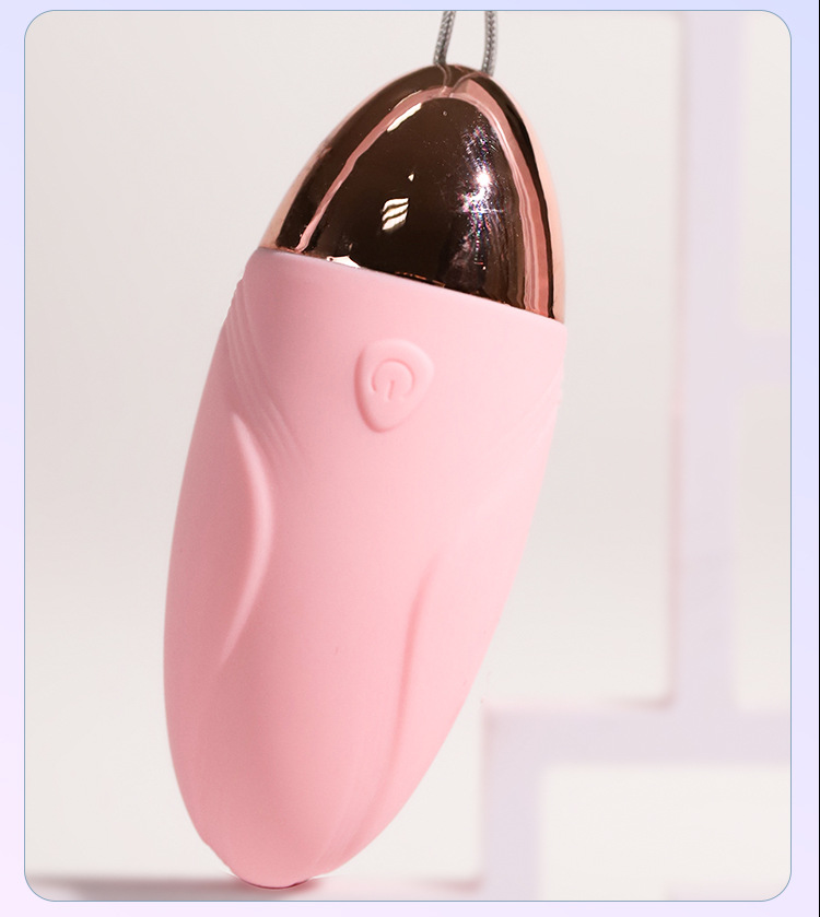 Jiuai Shock Wearable Mini Vibrator with Remote Control, Silicone and ABS, Pink or Blue — detail image 10