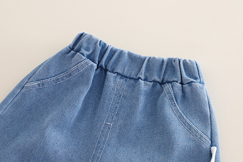 Tenue pour fille 2025, nouvelle collection printemps-automne, gilet en denim élégant en dentelle, ensemble trois pièces décontracté de style coréen pour filles_voghion.com